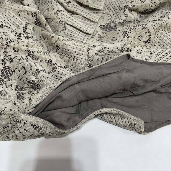 Free People Short Dress Size 8, Taupe/Stone, F851Y996 Lace New With Tags NWT - Picture 9 of 9